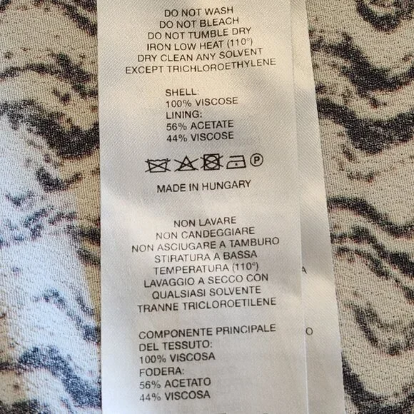 NWOT Nanushka Solice printed midi faux wrap viscose long skirt Sz S - Picture 9 of 11